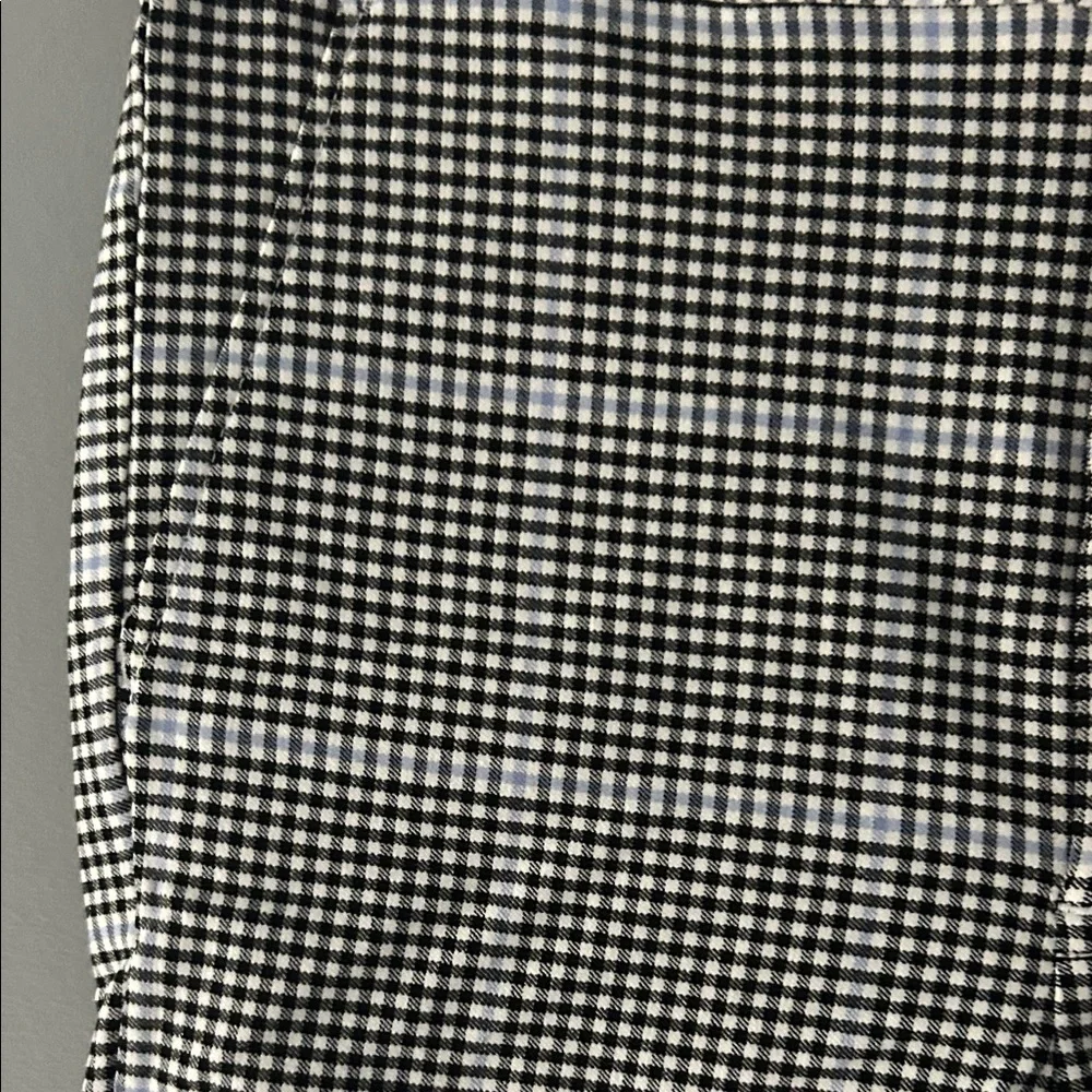 Hollister Black and White Checkered Straight Leg Pants